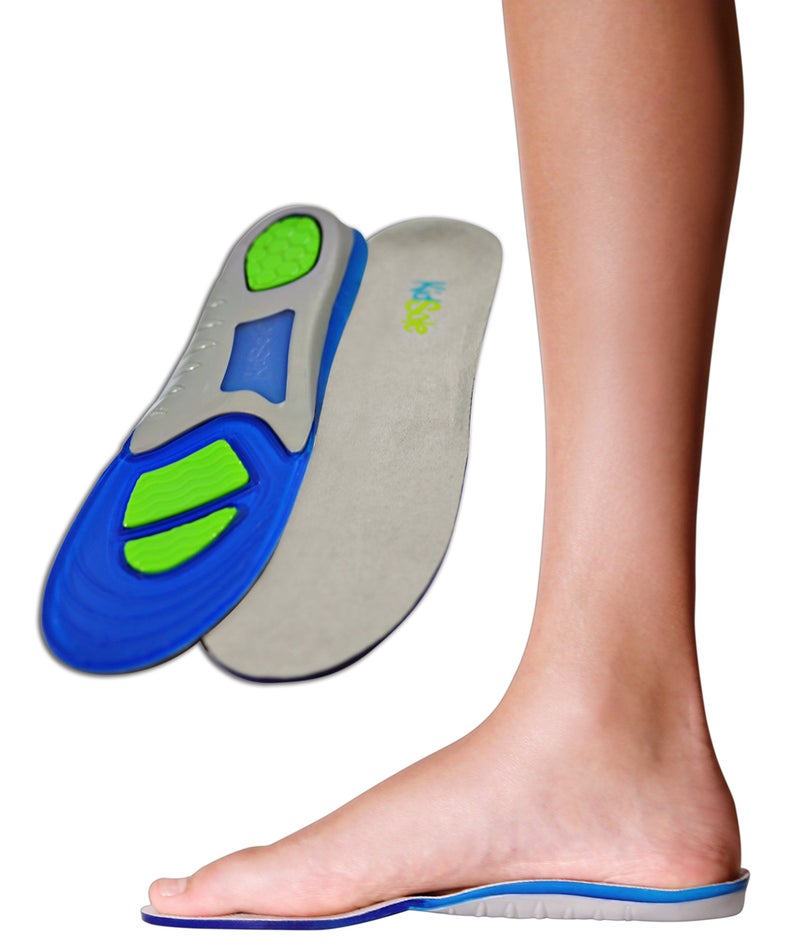 KidSole Children's Athletic Gel Insoles for Cushion and Comfort for Active Children ((24 CM) Kids Size 2-6) - Image 1